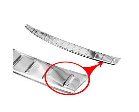 Stainless steel bumper protector suitable for Mercedes CLA II (X118) Shooting Brake 2019- 'Ribs', Image 5