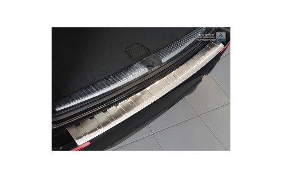 Stainless steel bumper protector suitable for Mercedes E-Class W213 Kombi 2016- 'Ribs'