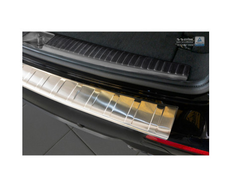 Stainless steel bumper protector suitable for Mercedes E-Class W213 Kombi 2016- 'Ribs', Image 3