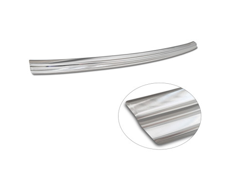 Stainless steel bumper protector suitable for Mercedes EQC (N293) 2019- 'Ribs', Image 6