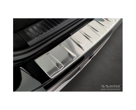 Stainless steel bumper protector suitable for Mercedes EQS SUV (X296) 2022- 'Ribs', Image 3