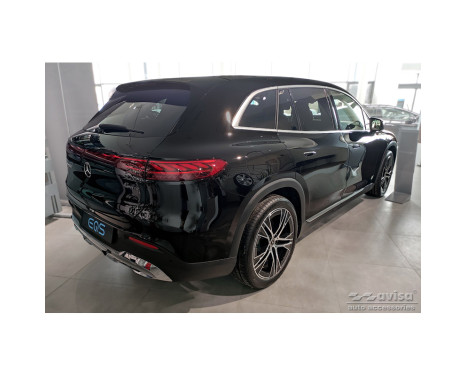 Stainless steel bumper protector suitable for Mercedes EQS SUV (X296) 2022- 'Ribs', Image 5