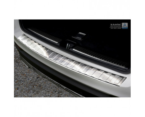 Stainless steel bumper protector suitable for Mercedes GLC 2015- 'Ribs'