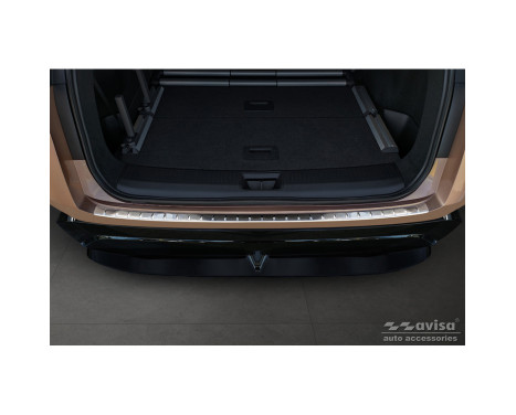 Stainless steel bumper protector suitable for Nissan Ariya 2022- 'Ribs', Image 2