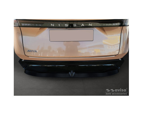 Stainless steel bumper protector suitable for Nissan Ariya 2022- 'Ribs', Image 3