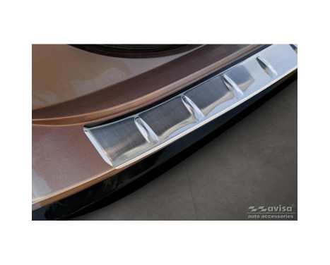 Stainless steel bumper protector suitable for Nissan Ariya 2022- 'Ribs', Image 4