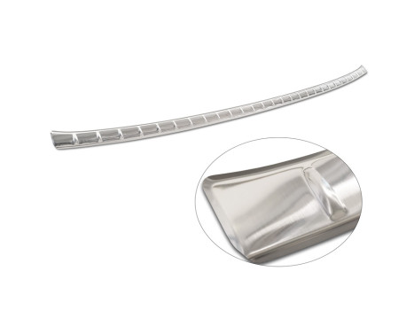 Stainless steel bumper protector suitable for Nissan Ariya 2022- 'Ribs', Image 6