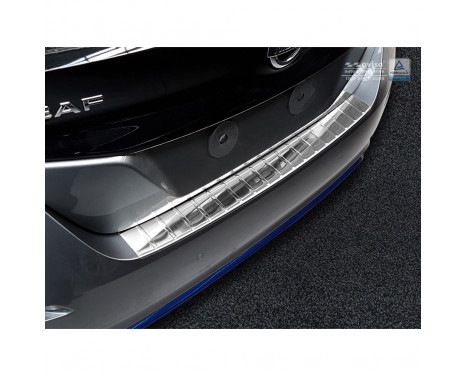 Stainless steel bumper protector suitable for Nissan Leaf II 2017- 'Ribs'