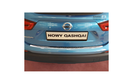 Stainless steel bumper protector suitable for Nissan Qashqai II Facelift 2017- 'Ribs', Image 2