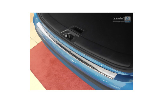 Stainless steel bumper protector suitable for Nissan Qashqai II Facelift 2017- 'Ribs', Image 3