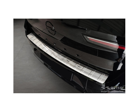 Stainless steel bumper protector suitable for Opel Astra L HB 5-door 2021- 'Ribs'
