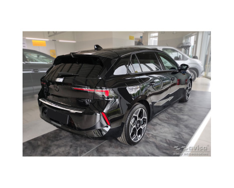 Stainless steel bumper protector suitable for Opel Astra L HB 5-door 2021- 'Ribs', Image 5