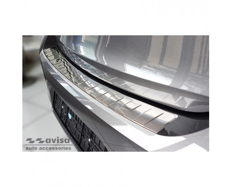 Stainless steel bumper protector suitable for Opel Corsa F Edition/Elegance HB 5-door 2019- 'Ribs'