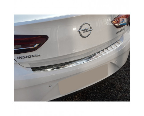Stainless steel bumper protector suitable for Opel Insignia Grand Sport 5-door 2017- 'Ribs'