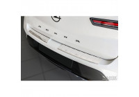 Stainless steel bumper protector suitable for Opel Mokka 2020- 'Ribs' (2-piece)