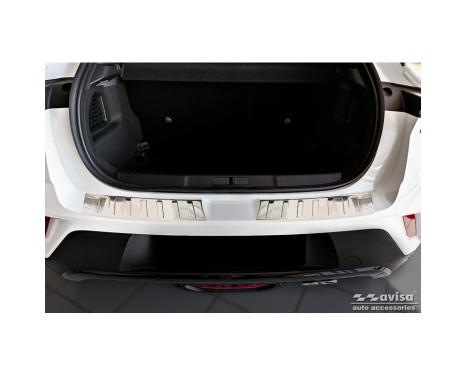 Stainless steel bumper protector suitable for Opel Mokka 2020- 'Ribs' (2-piece), Image 2