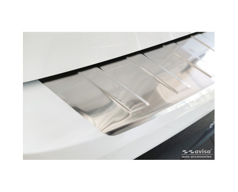 Stainless steel bumper protector suitable for Opel Mokka 2020- 'Ribs' (2-piece), Image 4