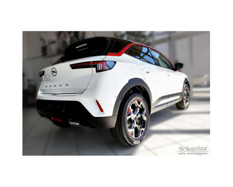 Stainless steel bumper protector suitable for Opel Mokka 2020- 'Ribs' (2-piece), Image 5