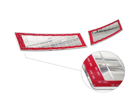 Stainless steel bumper protector suitable for Opel Mokka 2020- 'Ribs' (2-piece), Image 7