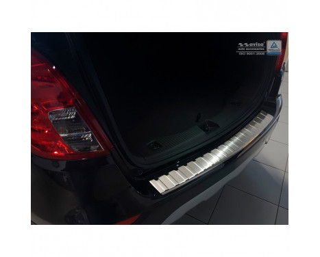 Stainless steel bumper protector suitable for Opel Mokka X 2016- 'Ribs'