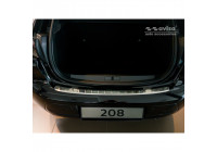 Stainless steel bumper protector suitable for Peugeot 208 II HB 5-door 2019- 'Ribs'