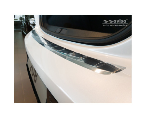 Stainless steel bumper protector suitable for Peugeot 208 II HB 5-door 2019- 'Ribs', Image 3
