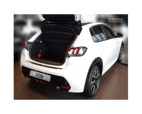 Stainless steel bumper protector suitable for Peugeot 208 II HB 5-door 2019- 'Ribs', Image 4