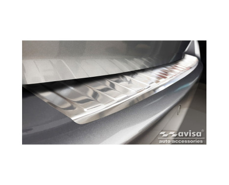 Stainless steel bumper protector suitable for Peugeot 308 II SW 2013-2017 & Facelift 2017- 'Ribs', Image 3