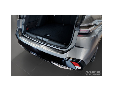 Stainless steel bumper protector suitable for Peugeot 308 III SW 2021- 'Ribs', Image 3