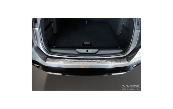 Stainless steel bumper protector suitable for Peugeot 308 III SW 2021- 'Ribs', Image 4