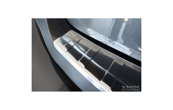 Stainless steel bumper protector suitable for Peugeot 308 III SW 2021- 'Ribs', Image 5