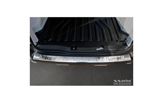 Stainless steel bumper protector suitable for Renault Kangoo III Furgon 2021- 'Ribs', Image 2