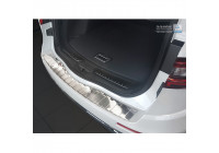 Stainless steel bumper protector suitable for Renault Koleos II 2016- 'Ribs'