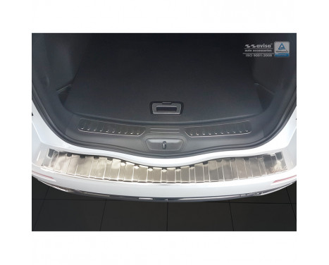 Stainless steel bumper protector suitable for Renault Koleos II 2016- 'Ribs', Image 3