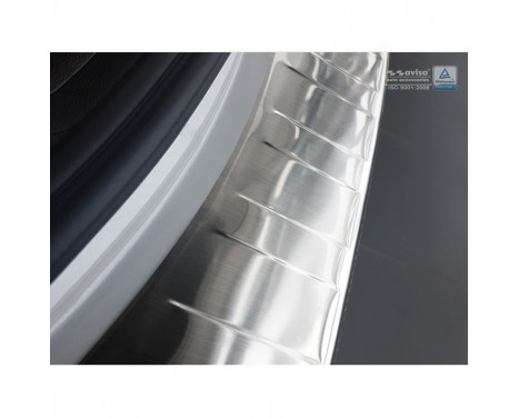 Stainless steel bumper protector suitable for Renault Koleos II 2016- 'Ribs', Image 4