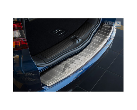 Stainless steel bumper protector suitable for Renault Talisman Grandtour 2016- 'Ribs', Image 2