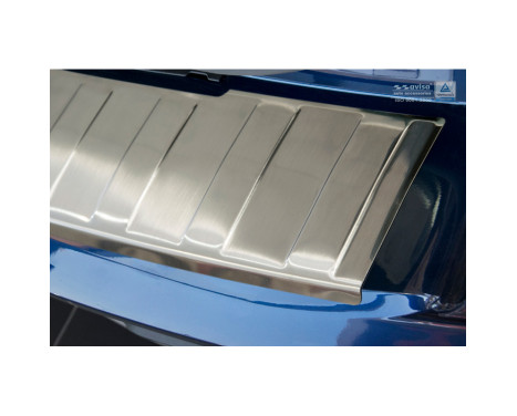Stainless steel bumper protector suitable for Renault Talisman Grandtour 2016- 'Ribs', Image 4