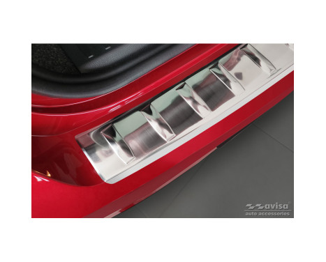 Stainless steel bumper protector suitable for Seat Ibiza 6F Facelift 2021- 'Ribs', Image 3