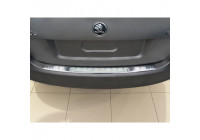 Stainless steel bumper protector suitable for Skoda Fabia II Combi 2007- 'Ribs'