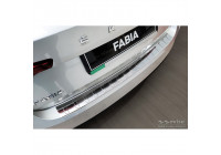 Stainless steel bumper protector suitable for Skoda Fabia IV Hatchback 2021- 'Ribs'