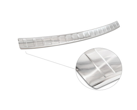 Stainless steel bumper protector suitable for Skoda Fabia IV Hatchback 2021- 'Ribs', Image 6