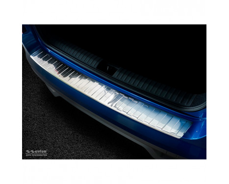 Stainless steel bumper protector suitable for Skoda Kamiq 2019- 'Ribs'