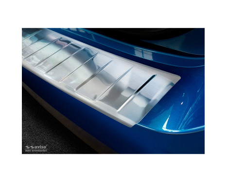 Stainless steel bumper protector suitable for Skoda Kamiq 2019- 'Ribs', Image 4