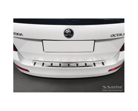 Stainless steel bumper protector suitable for Skoda Octavia III Combi 2013-2017 'STRONG EDITION', Image 2