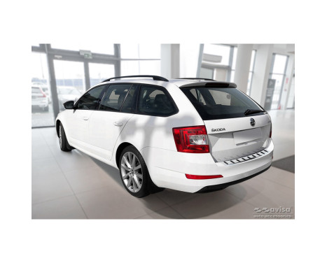 Stainless steel bumper protector suitable for Skoda Octavia III Combi 2013-2017 'STRONG EDITION', Image 6