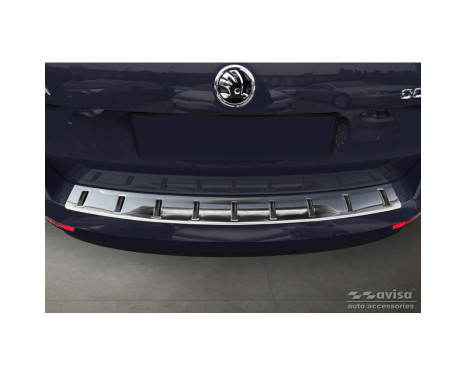 Stainless steel bumper protector suitable for Skoda Octavia III Combi Facelift 2017-2020 'STRONG EDITION', Image 2