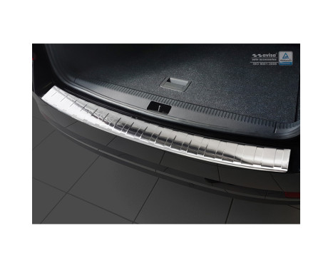 Stainless steel bumper protector suitable for Skoda Octavia III Kombi Facelift 2017- 'Ribs', Image 2
