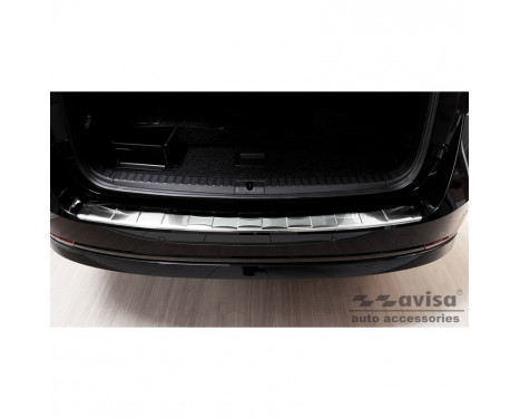 Stainless steel bumper protector suitable for Skoda Octavia IV Kombi 2020- 'Ribs'