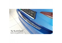 Stainless steel bumper protector suitable for Skoda Octavia IV Liftback 2020- 'Ribs'