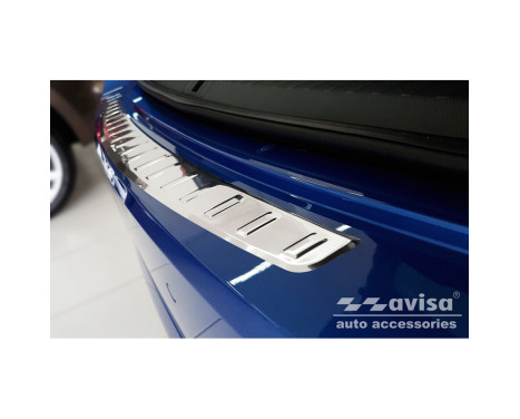 Stainless steel bumper protector suitable for Skoda Octavia IV Liftback 2020- 'Ribs', Image 2